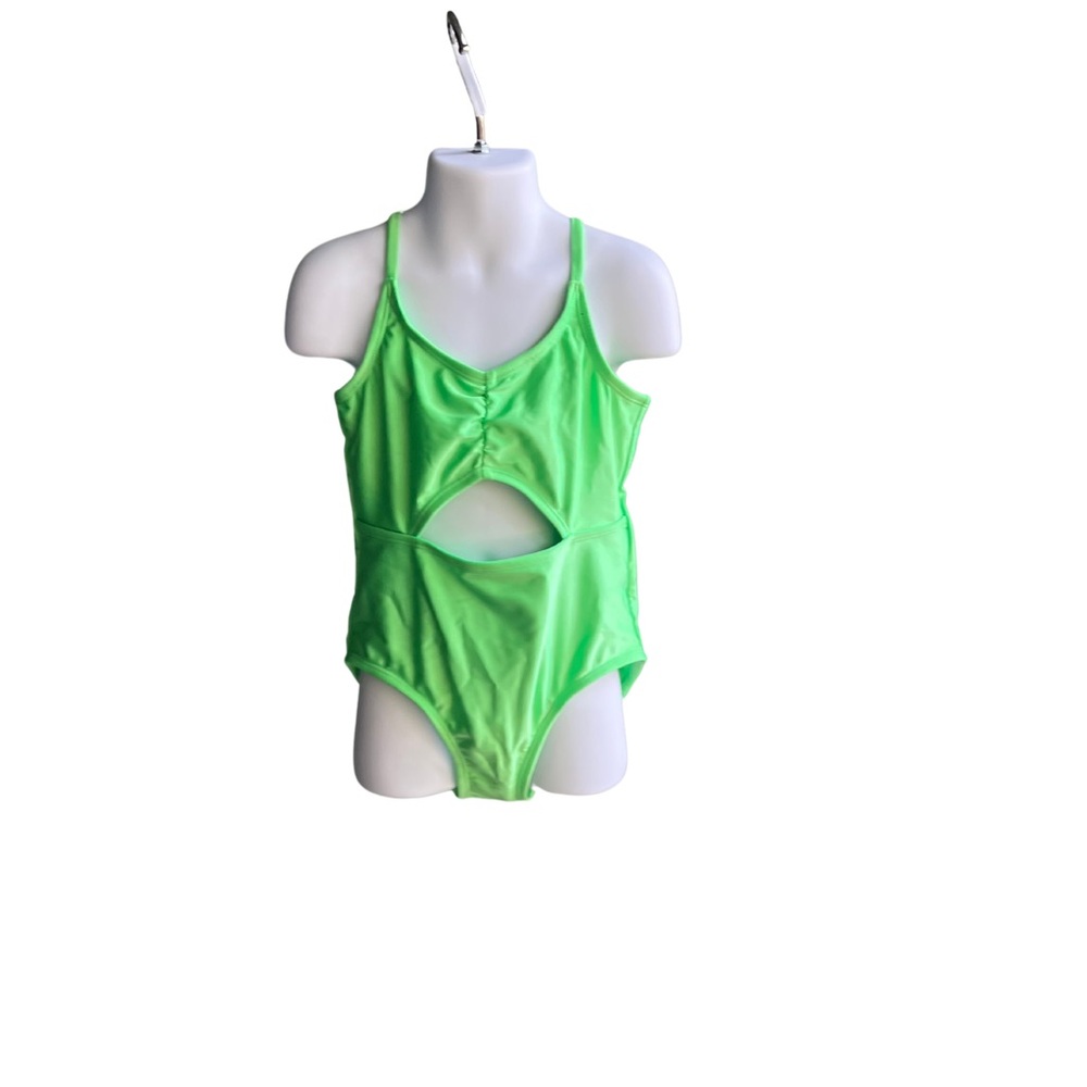 Girls Cat And Jack Green Swimsuit M 8